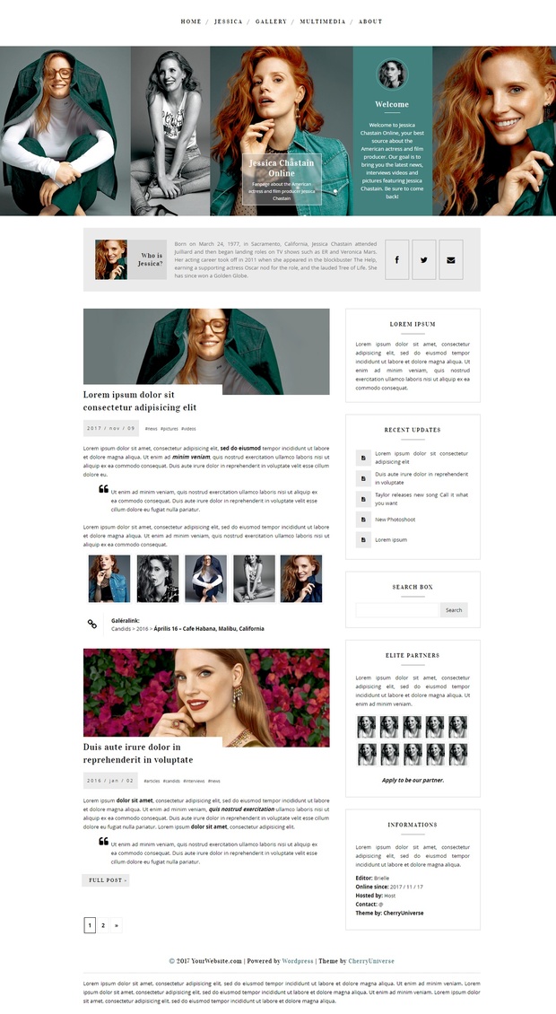 CU WordPress Theme #03 ~Responsive