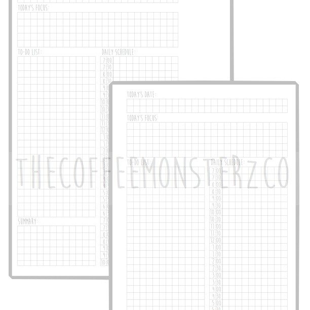 Day Designer Planner Printable (A5)
