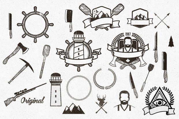 Vintage Badges and Logos