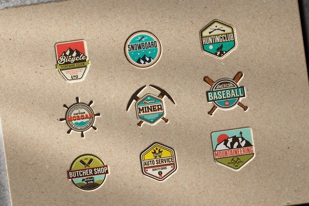 Vintage Badges & Labels