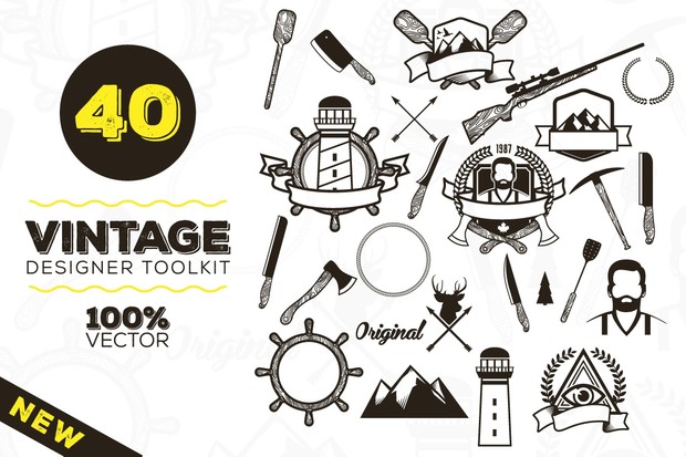 Vintage Badges and Logos