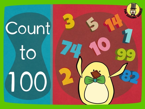 Count to 100 Song Video (mp4) - The Singing Walrus