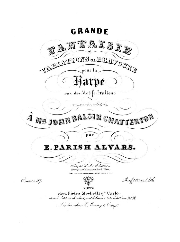 Elias Parish Alvars: Grande Fantaisie op. 57 (Introduction, cadenza, Rondo)