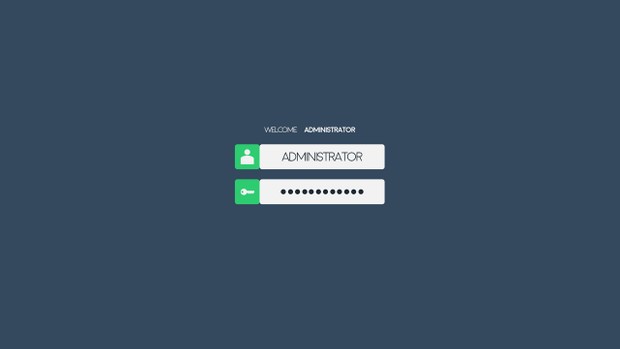 Flat design Log In YouTube Banner Template