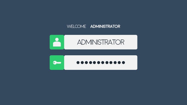 Flat design Log In YouTube Banner Template