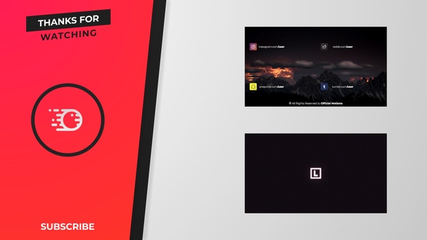 FREE 2D OUTRO TEMPLATE - AFTER EFFECTS FREE TEMPLATE