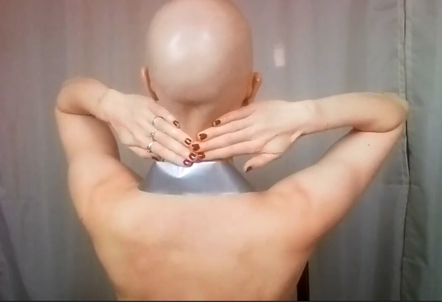 Eyebrow shave, quite naked
