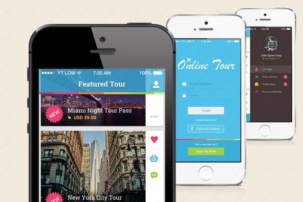 eCommerce Mobile App Template (PSD)