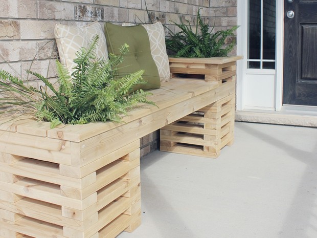 Cedar Bench Rendering & Drawing