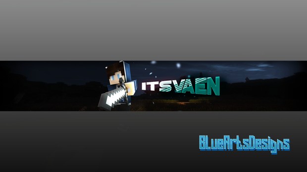 Minecraft Youtube Banner Bluefirearts Graphic Designs Store
