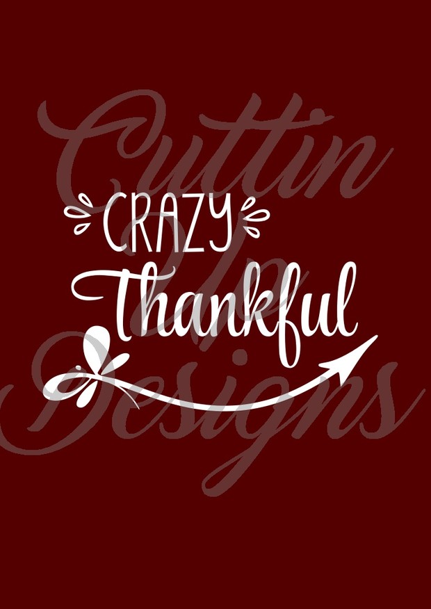 Crazy Thankful Dragonfly arrow SVG Cut File for Cricut or Cameo Original arrow design. Easy cut