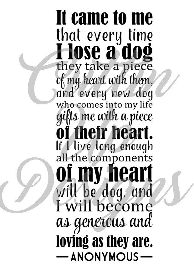 Becoming a Dog Word Art SVG Cutting File for Cricut or Cameo