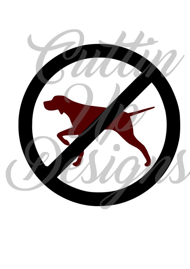 No Pointer Pointing Dog SVG Cutting File for Cricut or Cameo. Easy cut and layer