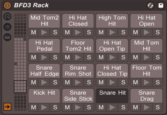BFD3 Integration Racks for Ableton Live