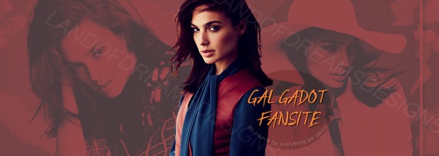 Premade Fansite Header - Gal Gadot