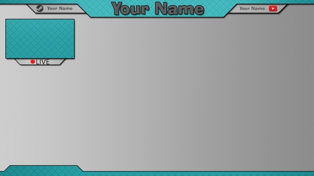 blue twitch overlay overlay