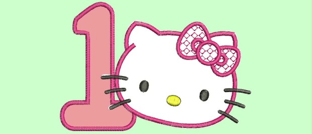 hello kitty - embroidery designed - wilcom