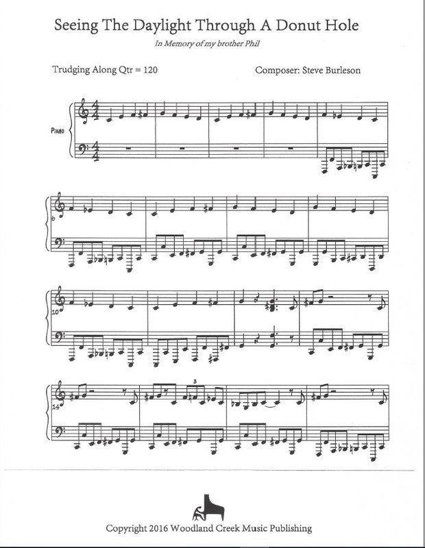 Sketches for Solo Piano / 9 Orginal Compositions by Steve Burleson