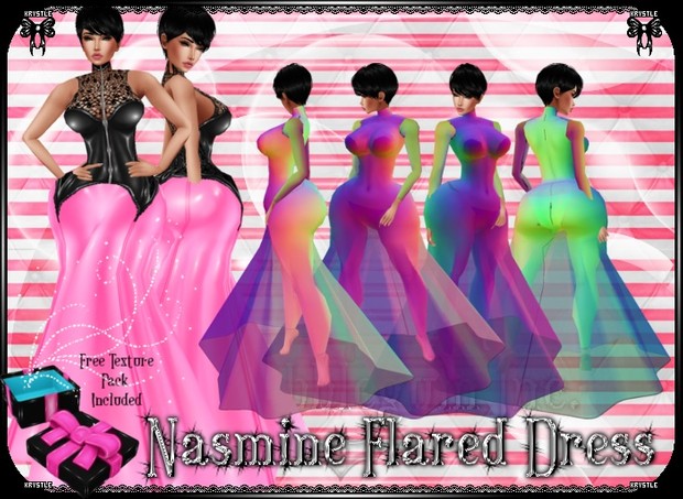 💎 Nasmine Flared Dress Mesh