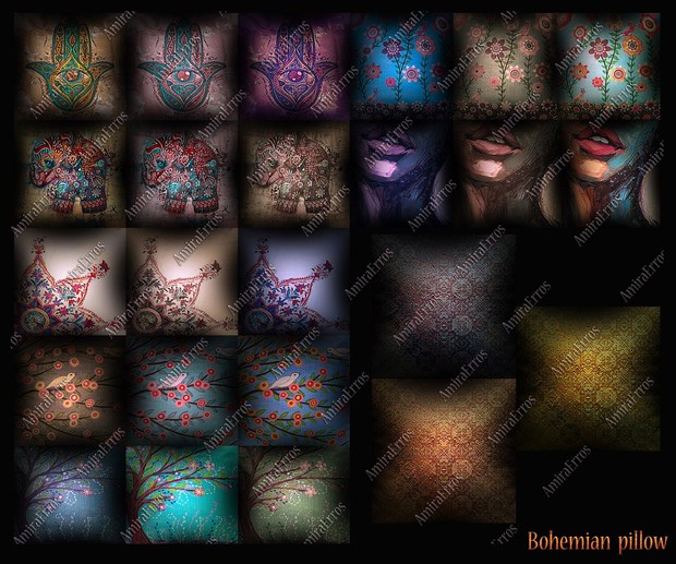 Bohemian pillow