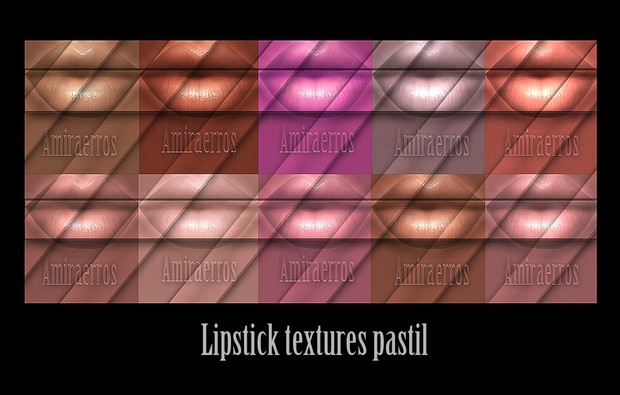 Lipstick textures pastil