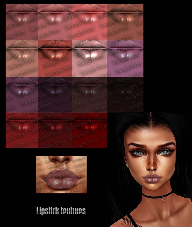 Lipstick textures