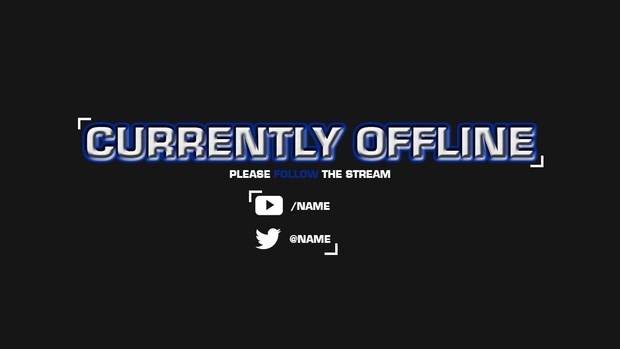 Simple Twitch Offline Screen