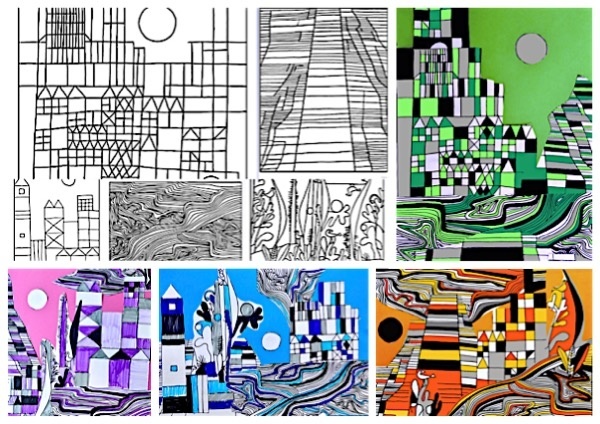 Artists set: Gauguin Van Gogh Klimt Klee worksheets