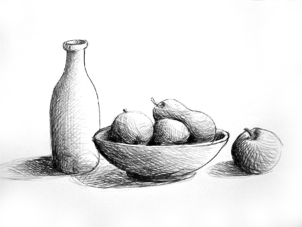 Shading a still life: worksheet