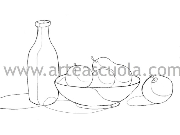 Shading a still life: worksheet