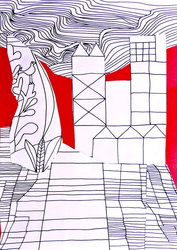 Collage Paul Klee: 5 fogli di lavoro