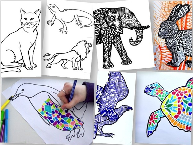 10 Templates of Animals