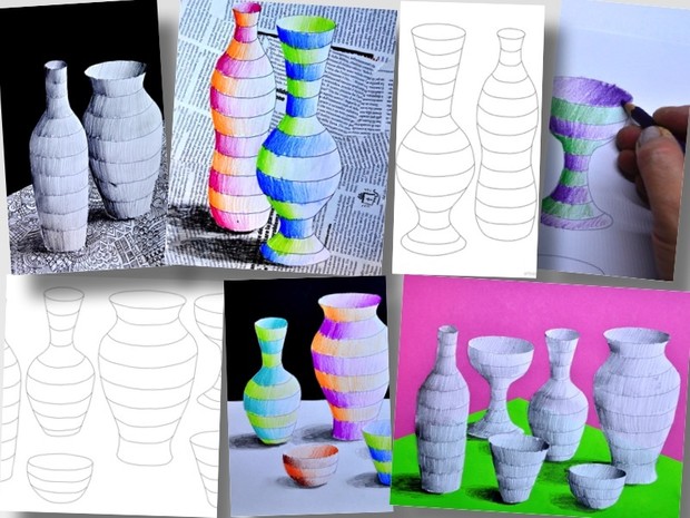 Striped bottles: 3 worksheets