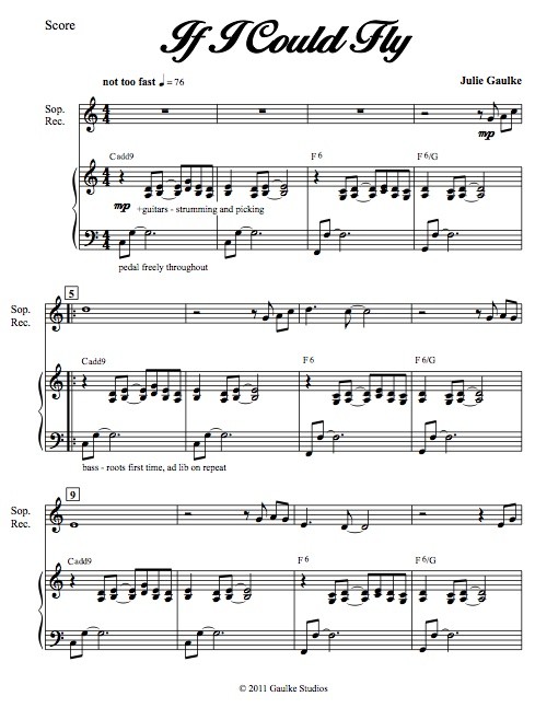 If I Could Fly - recorder