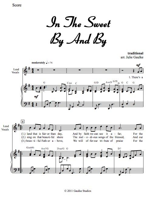 In The Sweet By and By with mp3 accompaniment track