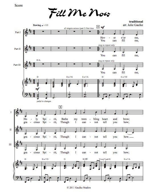 Fill Me Now with mp3 accompaniment track