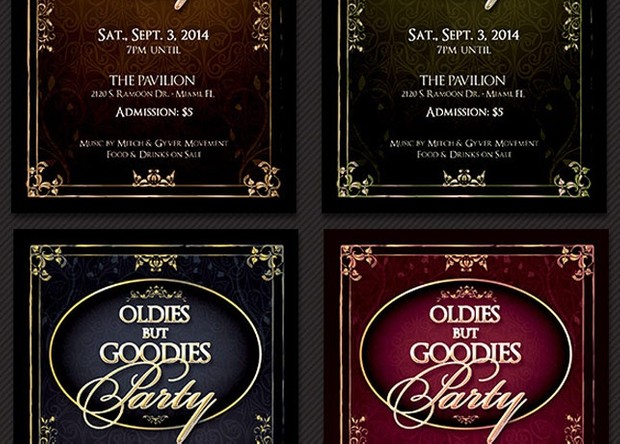Oldies But Goodies Party Flyer Template