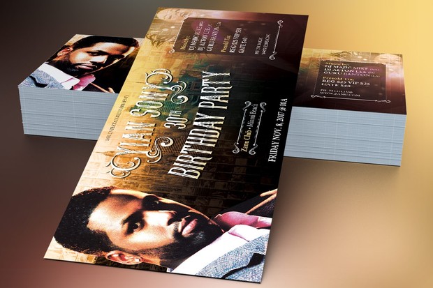 Hipster Birthday Party Flyer Template