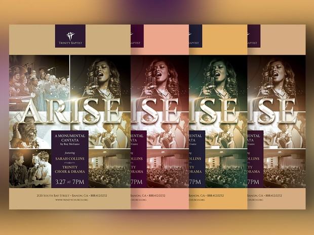 Arise Cantata Flyer and Poster Template