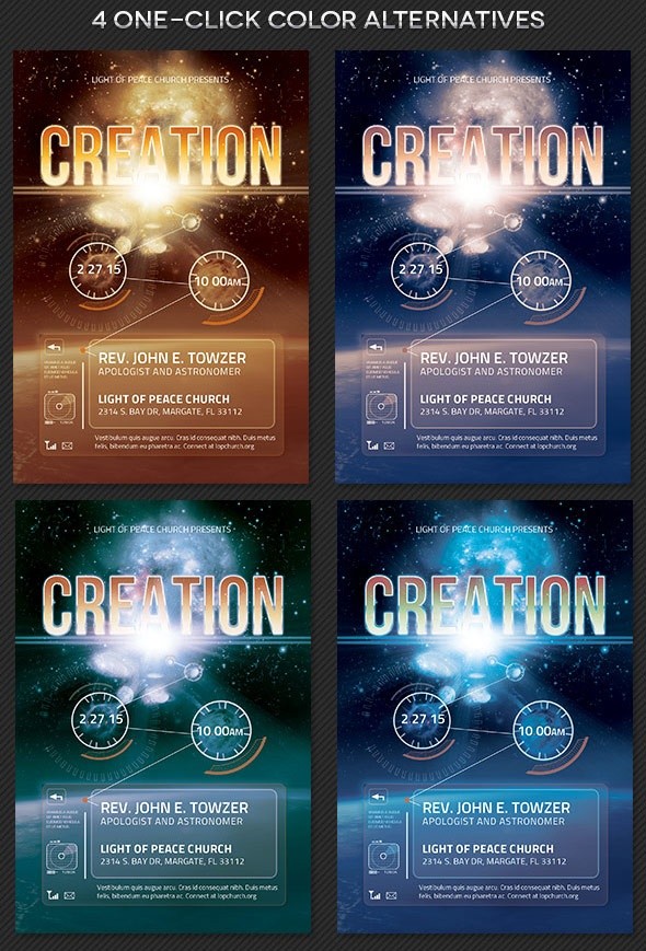 Creation Church Flyer Template