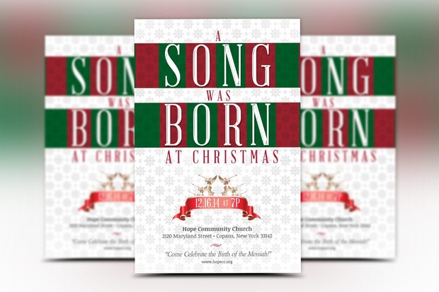 Christmas Musical Flyer Template