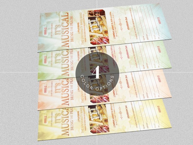 Musical Concert Ticket Template