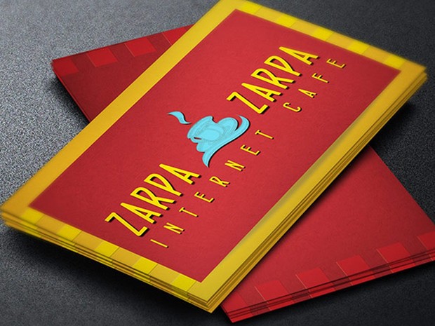 Internet Cafe Business Card Template