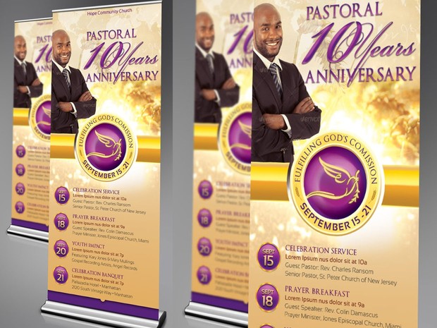 Clergy Anniversary Templates Bundle