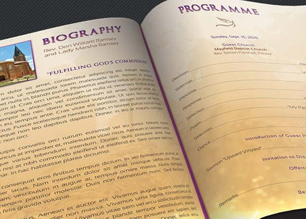 Clergy Anniversary Service Program Template
