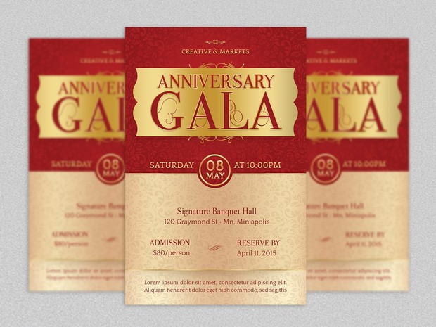 Anniversary Gala Flyer Template