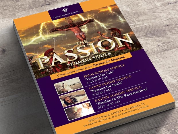 Passion Flyer and Poster - Photoshop