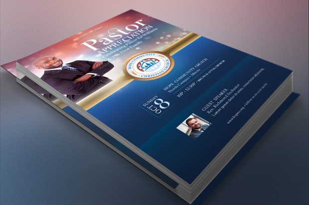 Hope Pastor Appreciation Flyer Poster Template
