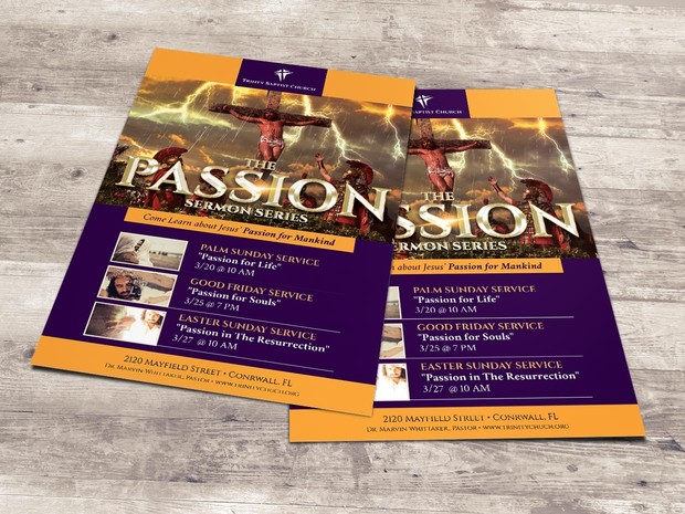Passion Flyer and Poster - Photoshop