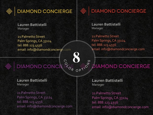 Concierge Business Card Template